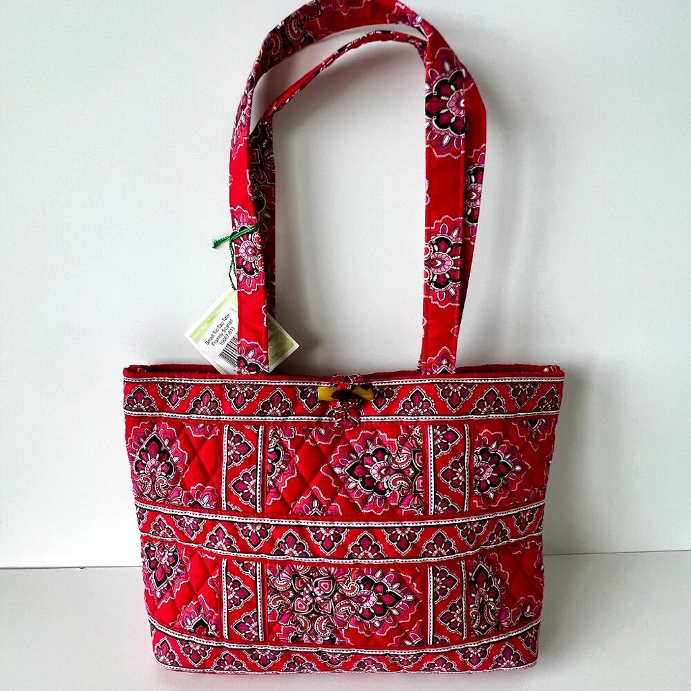 Vera Bradley Small Tic Tack Tote Toggle Frankly S… - image 1